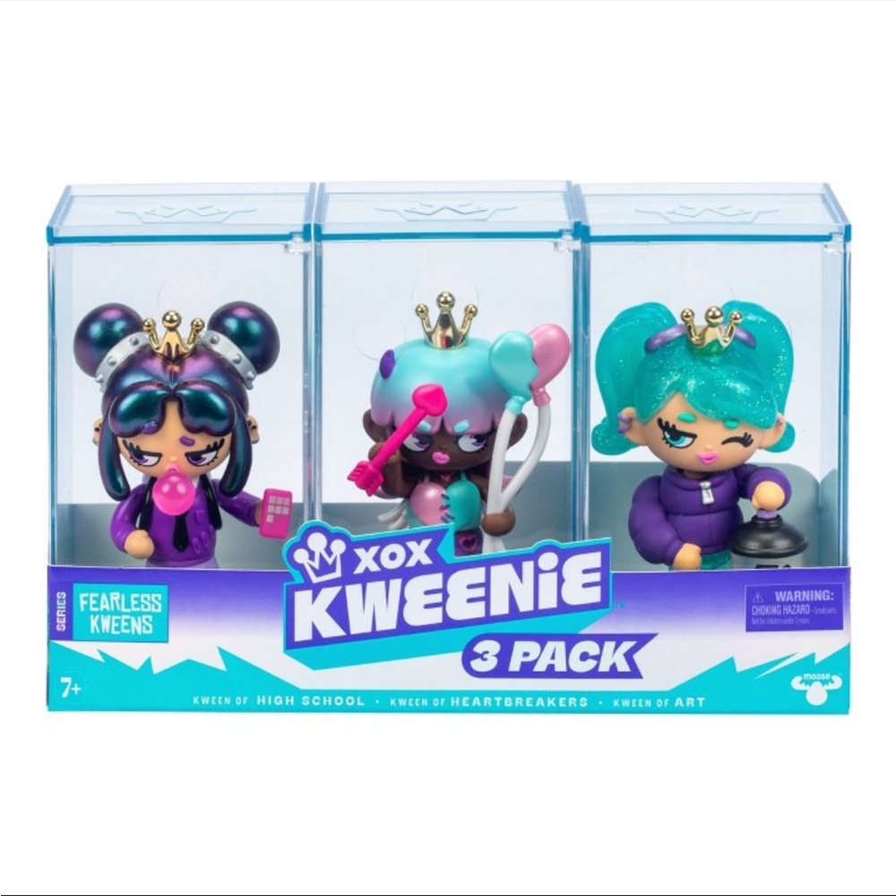 XOXO Kweenie 3 Pack - Purple, Pink, Teal